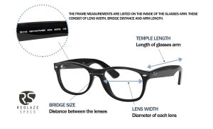 glasses frame measurements
